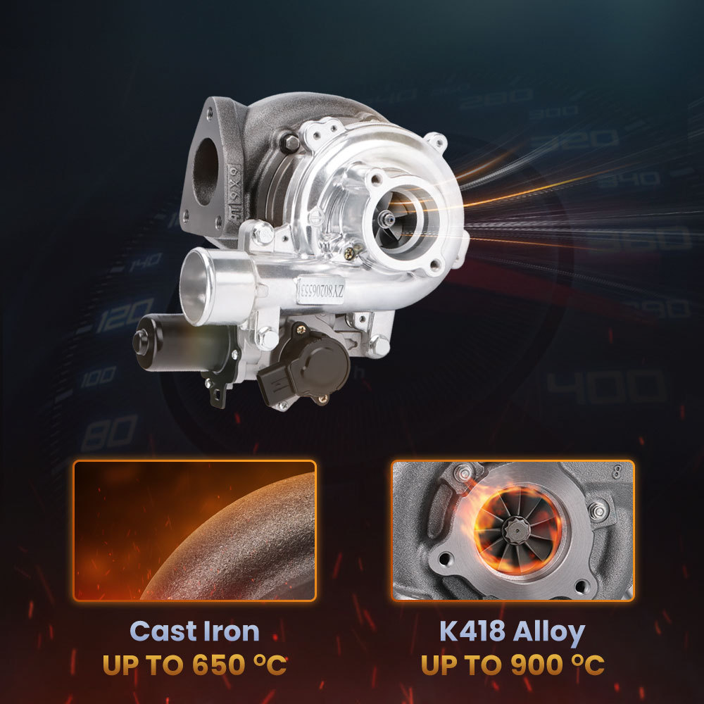 Cargador Turbo CT16V compatible para Toyota Hilux compatible para Landcruiser 3.0L D4D 1KD-FTV 17201-30100 / 17201-0L040 con actuador electrónico