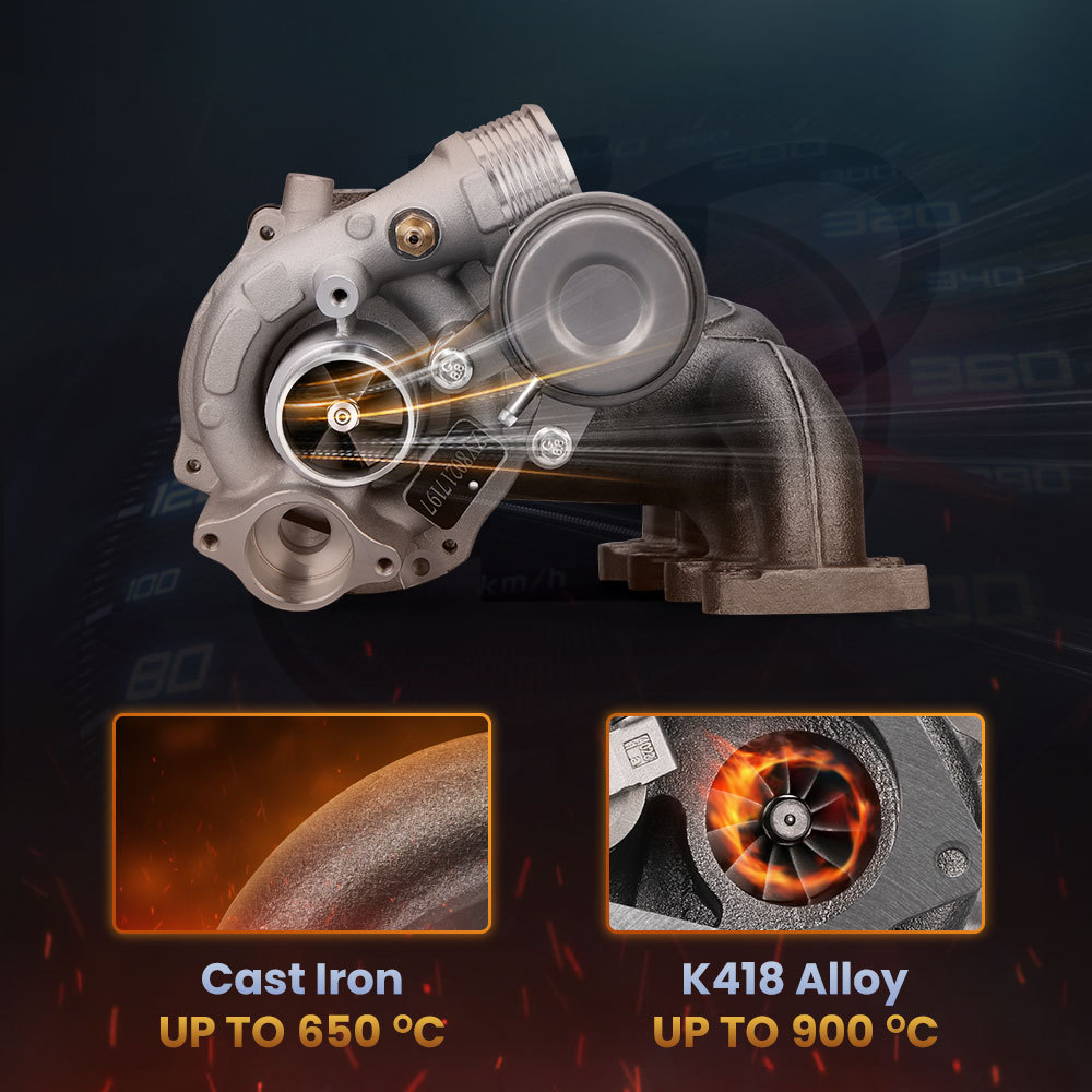 Turbocompresor K03 compatible para VW GOLF 5 6 POLO 5 Scirocco Touran Tiguan 1.4 TSI Turbo