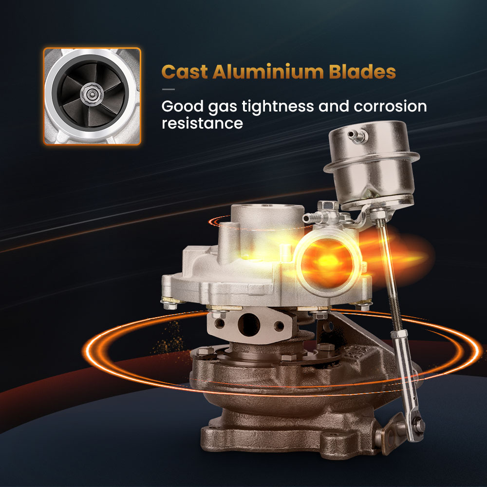 Turbocompresor 701729 para GT1544S compatible para Audi, Seat, Skoda, VW - 1.4 TDI 75 Cv, 55 kW