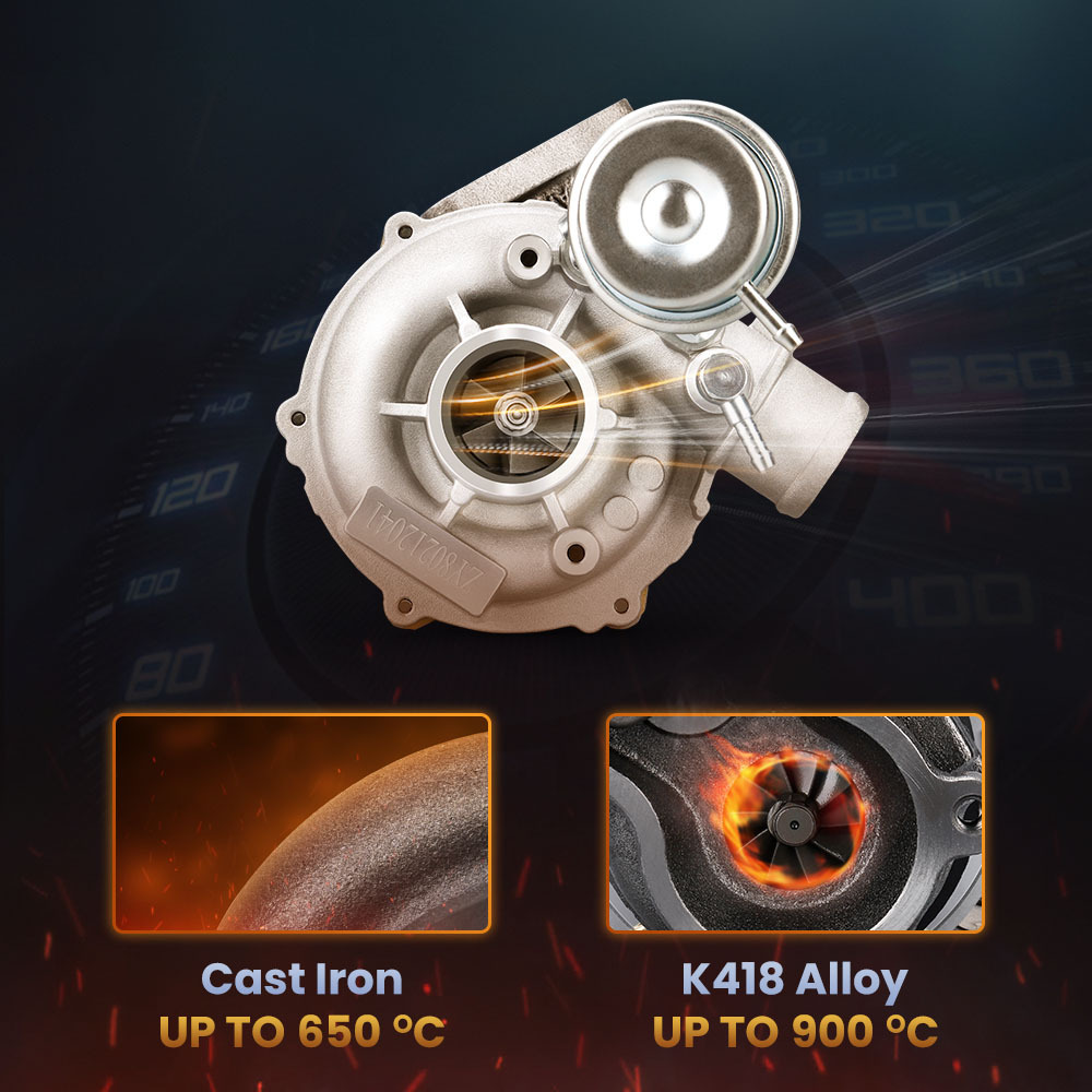Turbocompresor 701729 para GT1544S compatible para Audi, Seat, Skoda, VW - 1.4 TDI 75 Cv, 55 kW