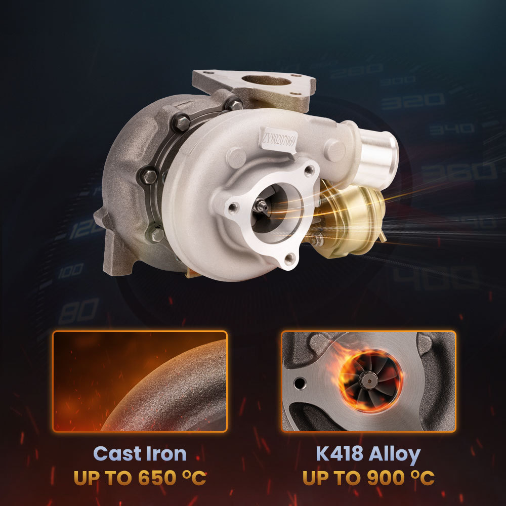 Turbo para GT2052V compatible para Nissan Patrol Terrano 3.0 Aceite frío ZD30ETi 724639, 705954