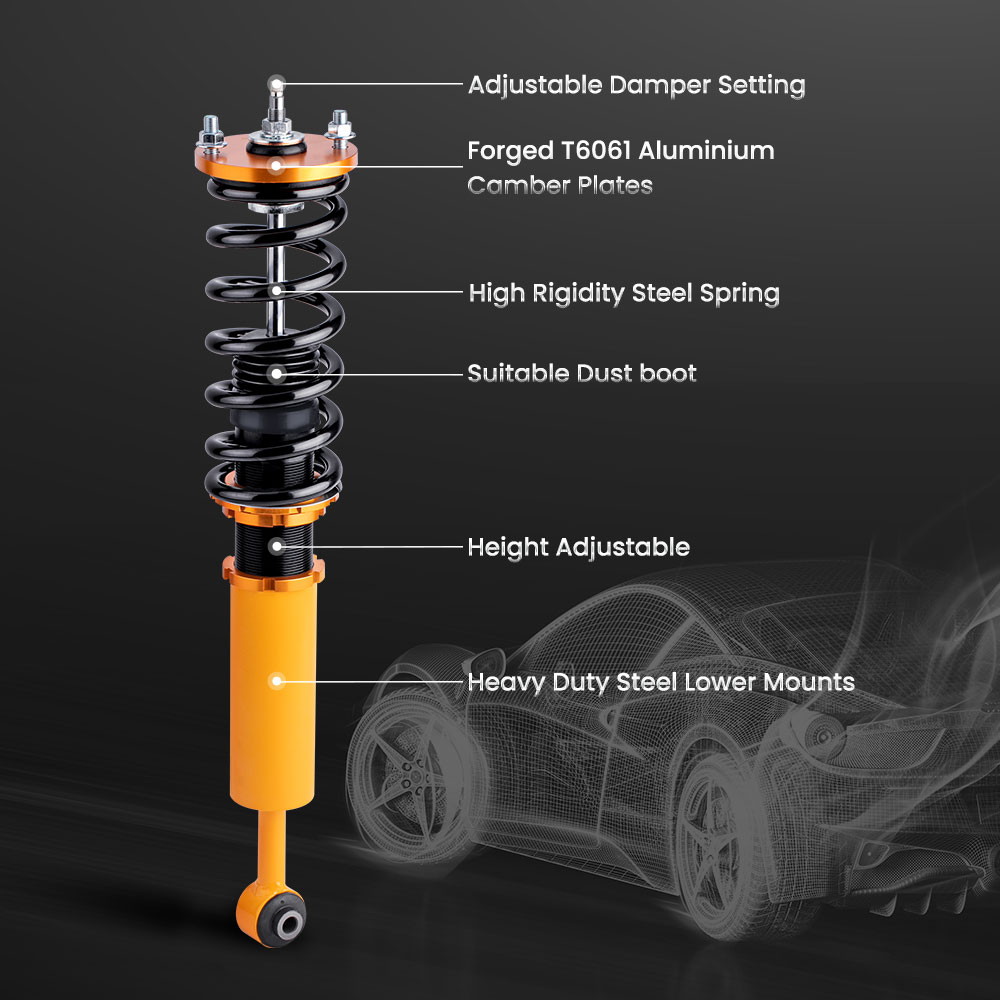 Compatible for Honda Accord Coilovers | Compatible for Honda