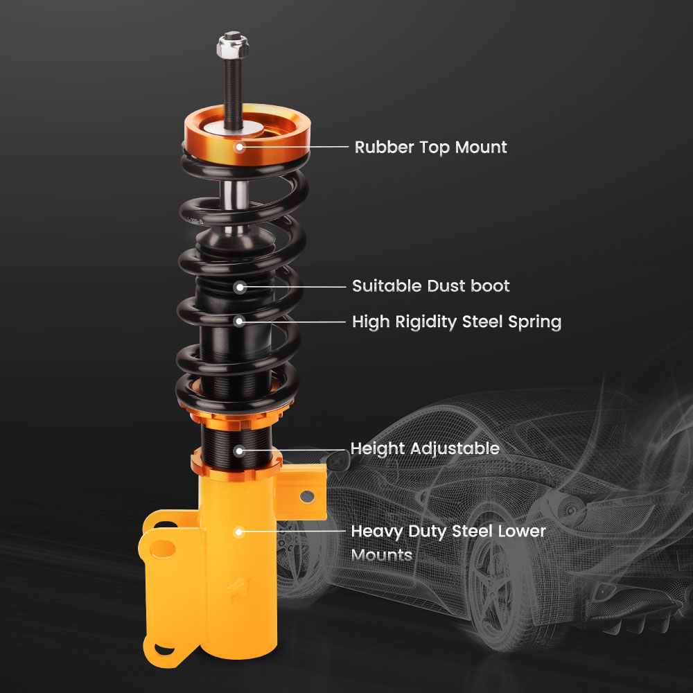 FAPO Adjustable Height Coilovers Kit For 2010-2015 Chevrolet Camaro - Performance Shocks & Springs