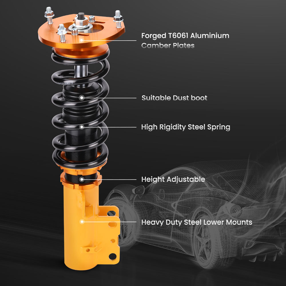 Complete Coilover Shock Kit compatible for Chevrolet Cobalt 2005 2006 2007 2008 2009 2010 lowering kit