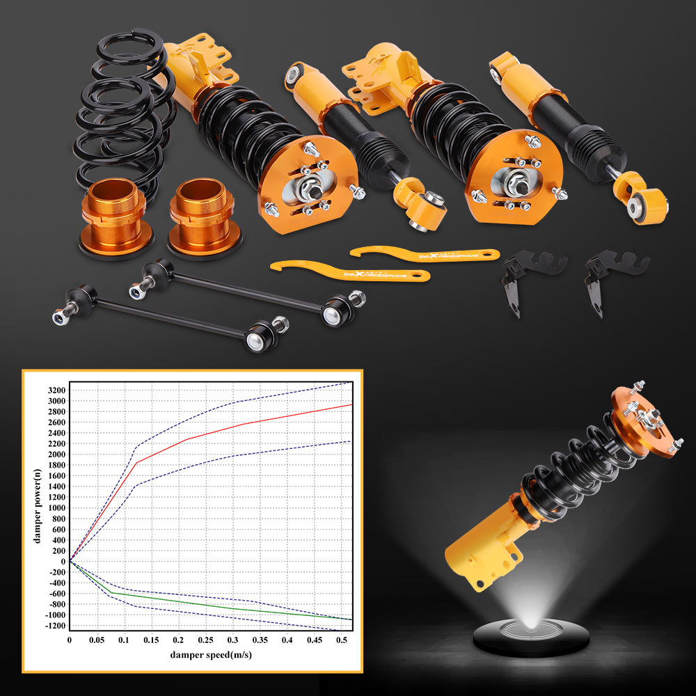 Complete Coilover Shock Kit compatible for Chevrolet Cobalt 2005 2006 2007 2008 2009 2010 lowering kit