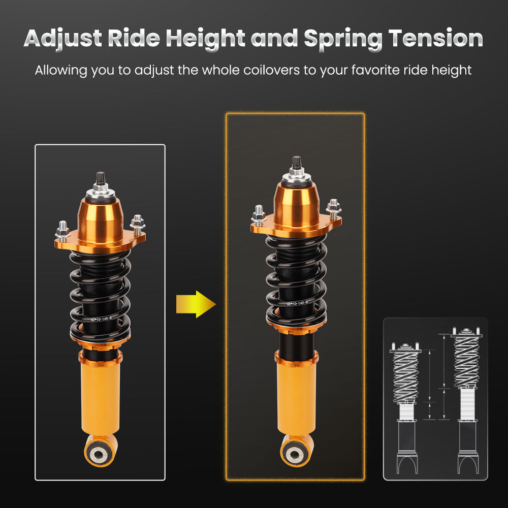 Coilovers Strut compatible for Acura RSX 2002-2006 compatible for Honda Integra DC5 Shock Absorbers Lowering Kit