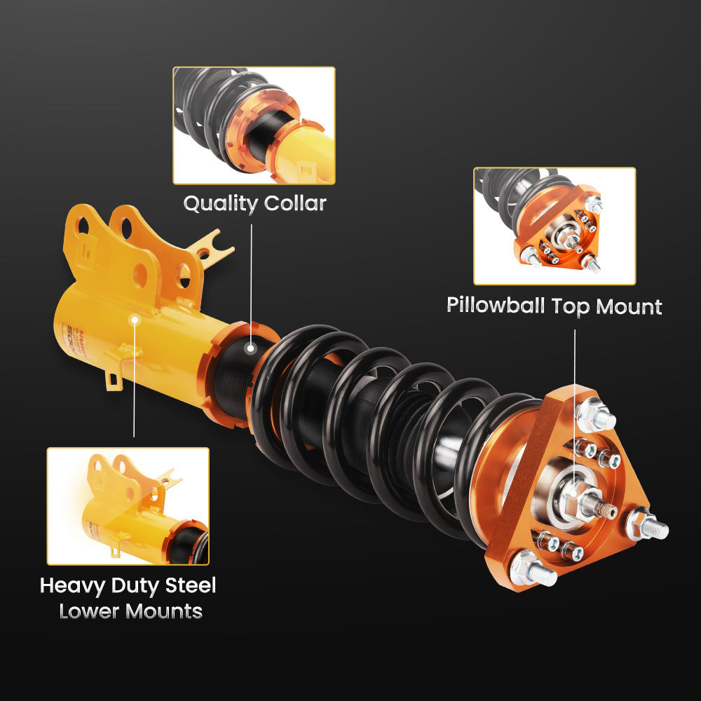 Compatible for Honda Civic 2012-2015 Civic Si 2012-2013 24 Ways Damper Coilovers Kits  Lowering Kit