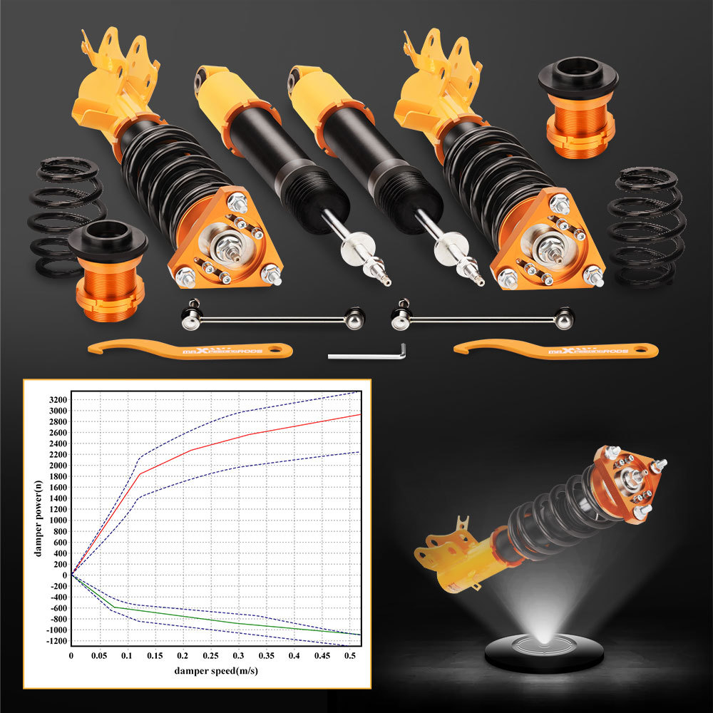 Compatible for Honda Civic 2012-2015 Civic Si 2012-2013 24 Ways Damper Coilovers Kits  Lowering Kit