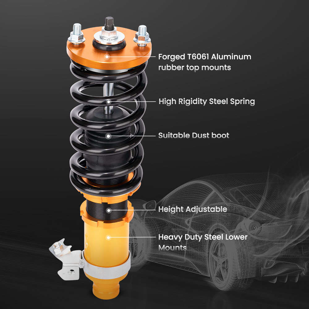 Height Adjustable Full Coilover Struts Shock compatible for Honda Civic