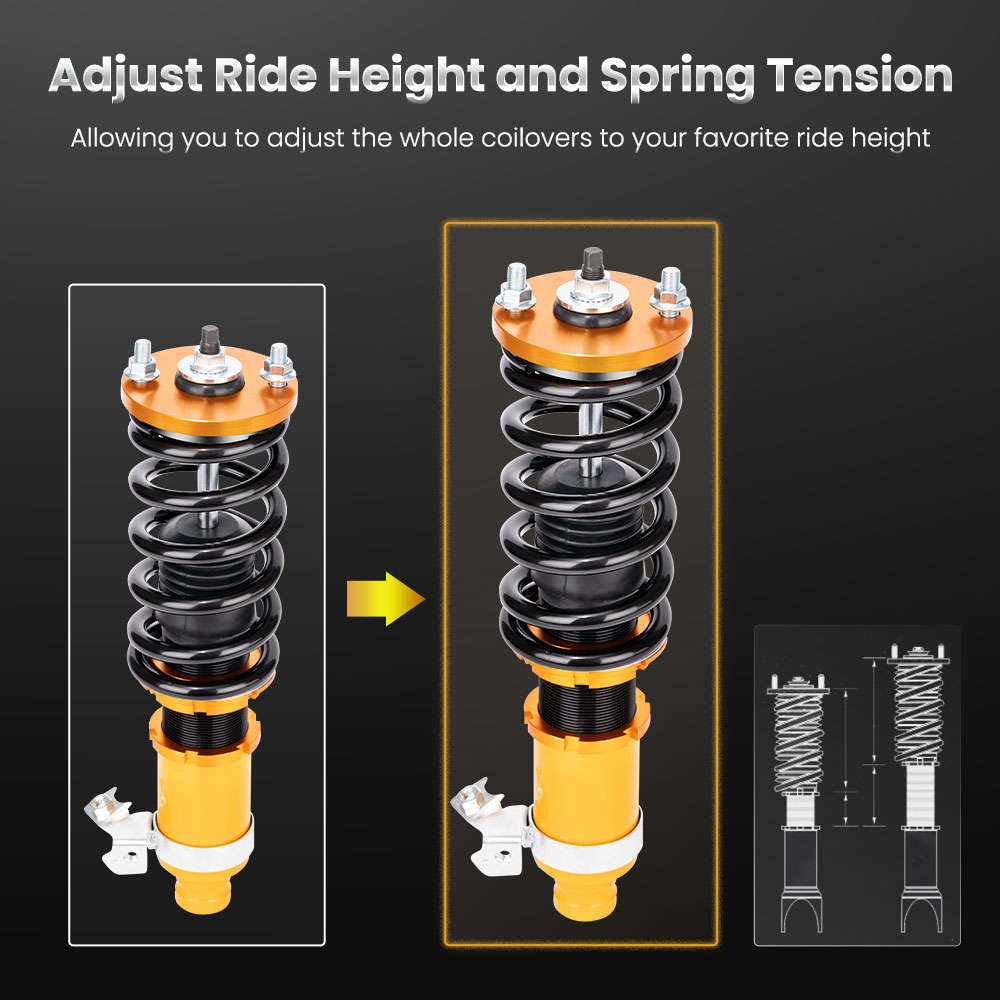 Height Adjustable Full Coilover Struts Shock compatible for Honda Civic