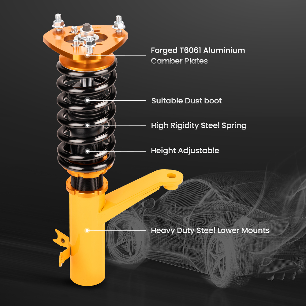 Compatible for Honda Element 2003 - 2011 Adjustable Height Shock Absorbers Coilover Kits