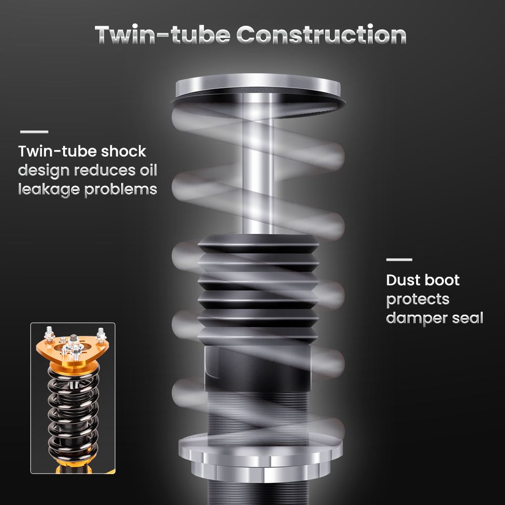Compatible for Honda Element 2003 - 2011 Adjustable Height Shock Absorbers Coilover Kits