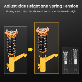 Compatible for Honda Element 2003 - 2011 Adjustable Height Shock Absorbers Coilover Kits