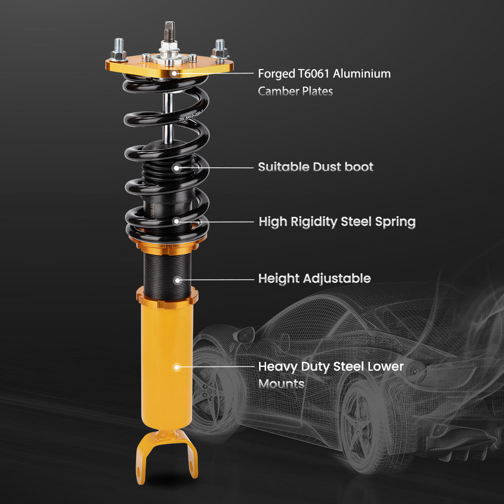 Compatible For HONDA PRELUDE BB1-BB9 1992-2001 Shock Absorbers Coil Spring Strut Coilovers lowering kit