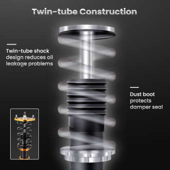 Compatible for Honda Prelude 1992-2001 Complete Coilover Suspension Lowering Non Damper Lowering Kit