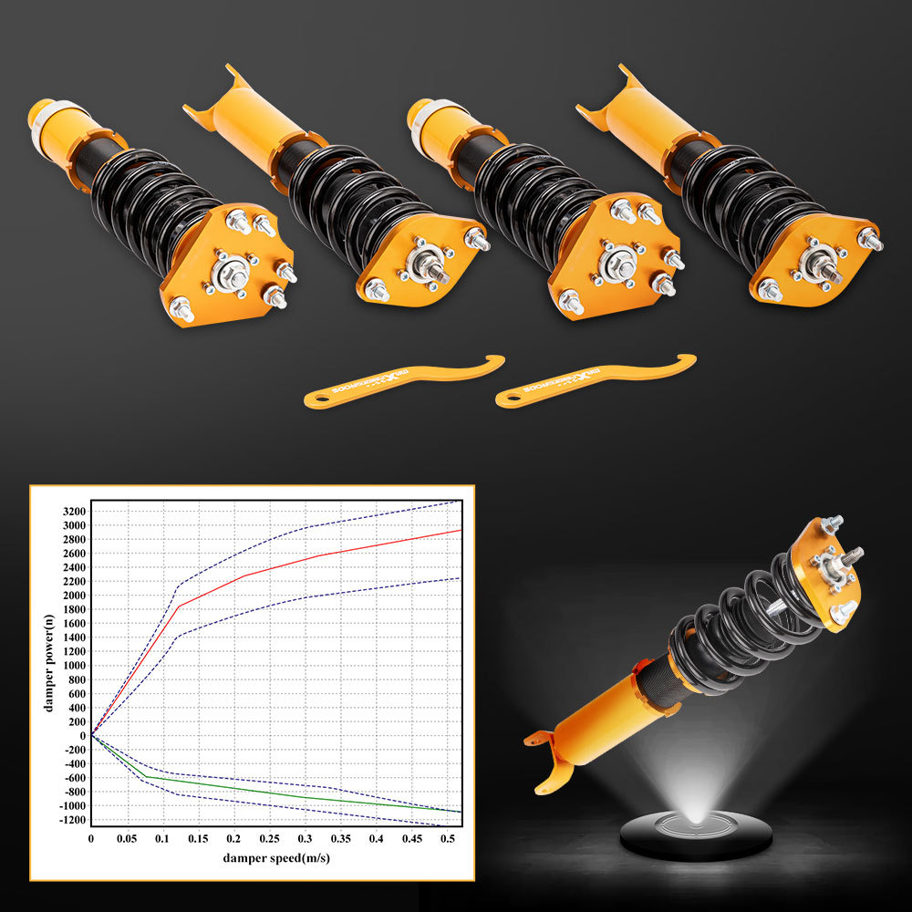 Compatible For HONDA PRELUDE BB1-BB9 1992-2001 Shock Absorbers Coil Spring Strut Coilovers lowering kit