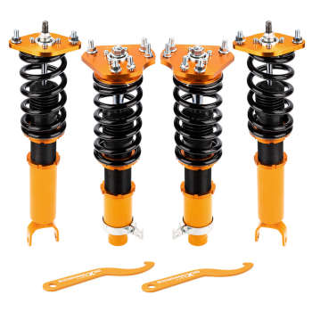 Compatible for Honda Prelude 1992-2001 Complete Coilover Suspension Lowering Non Damper Lowering Kit