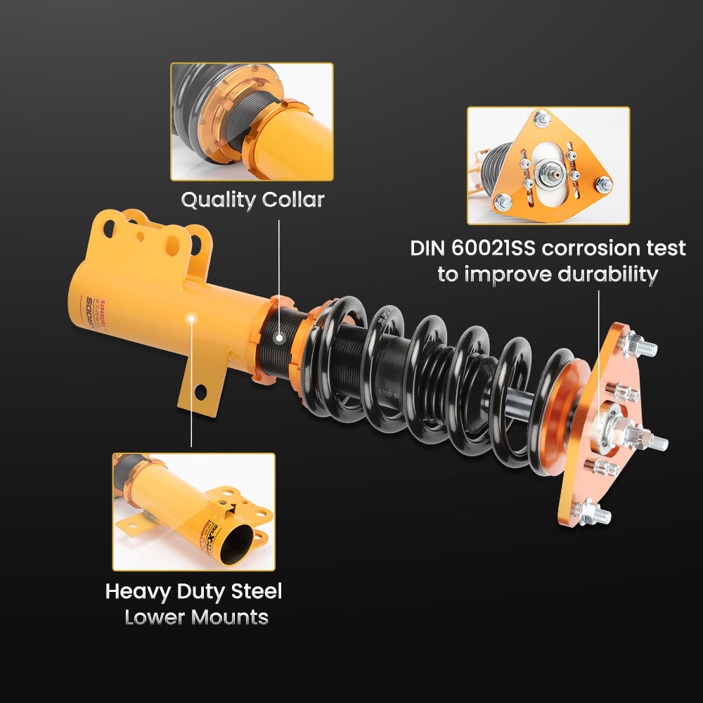 24 Ways Coilover Set Compatible for Hyundai Genesis Coupe 2-Door 2010-2016 w/z Sway Bar lowering kit