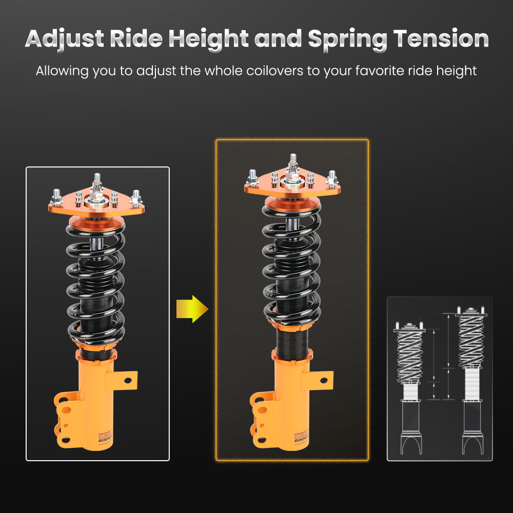 24 Ways Coilover Set Compatible for Hyundai Genesis Coupe 2-Door 2010-2016 w/z Sway Bar lowering kit