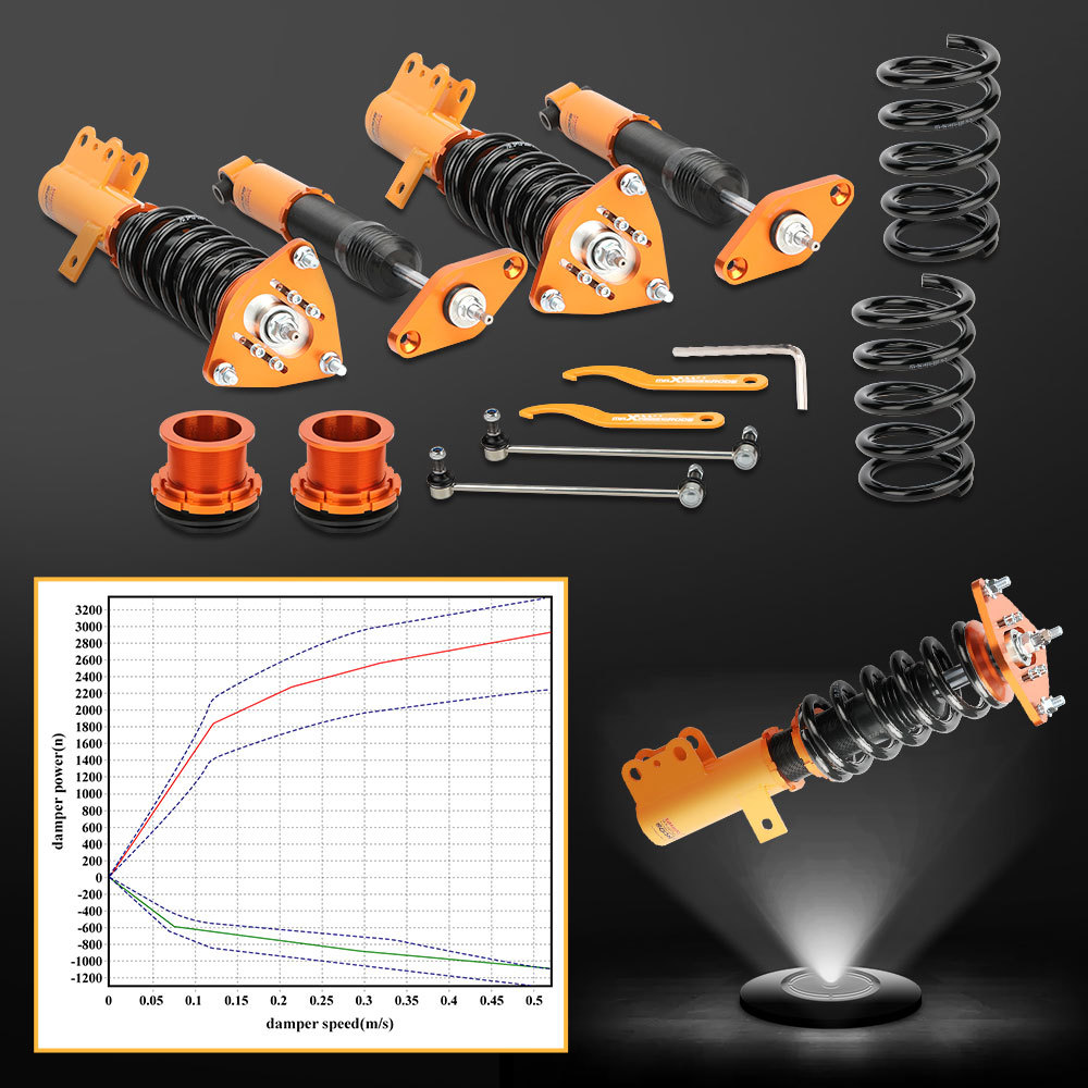 24 Ways Coilover Set Compatible for Hyundai Genesis Coupe 2-Door 2010-2016 w/z Sway Bar lowering kit