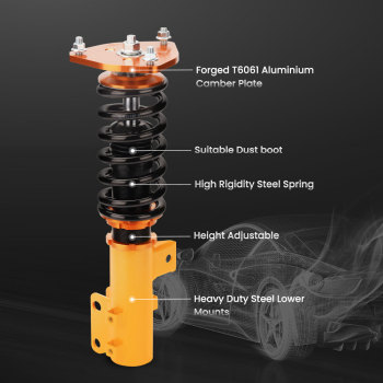 For 2011 2012 2013 2014 2015 compatible for Kia Optima 2.0L FrontRear Damper Coilovers Lowering Kit