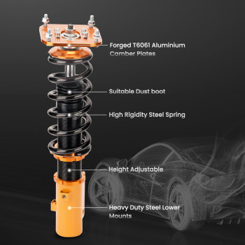 Coilovers Spring Struts compatible for Mazda Savanna RX7 FC3S 1.3L R2 GAS Coupe 86-91