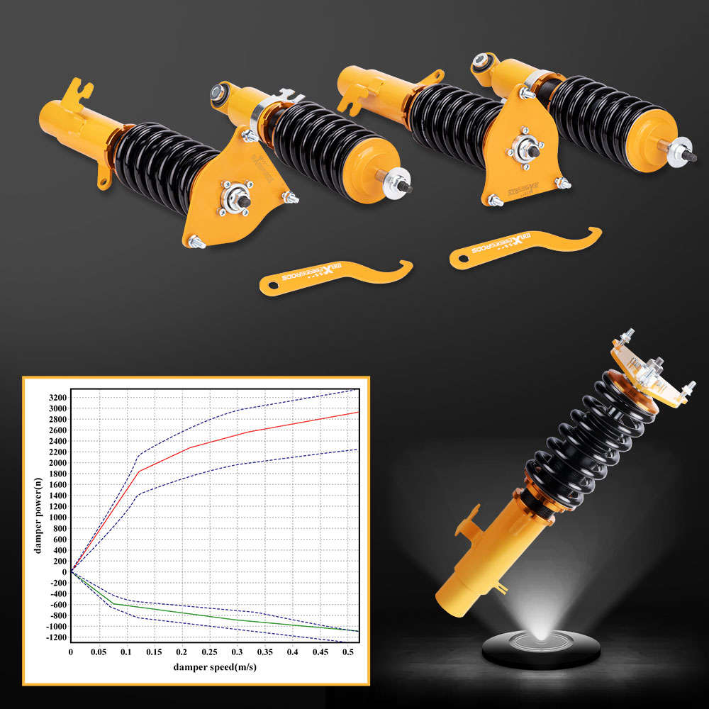 Coilover Kit compatible for Mini Cooper R50 R53 2001-2006 Adjustable ...