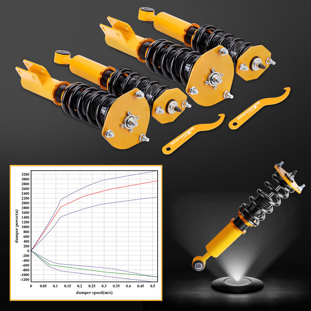 Full Coilover Shock Kits compatible for Mitsubishi 3000GT compatible for Dodge Stealth 1991–1996 4WD (AWD) lowering kit
