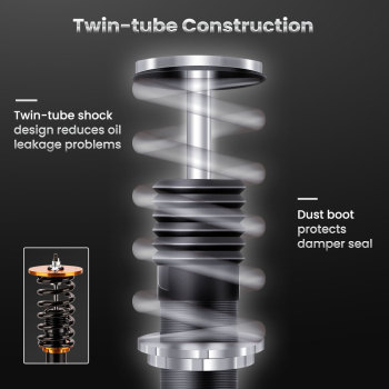 Twin-Tube Damper Coilover Suspension Kits compatible for Mitsubishi Eclipse 95 - 99 Shocks lowering kit
