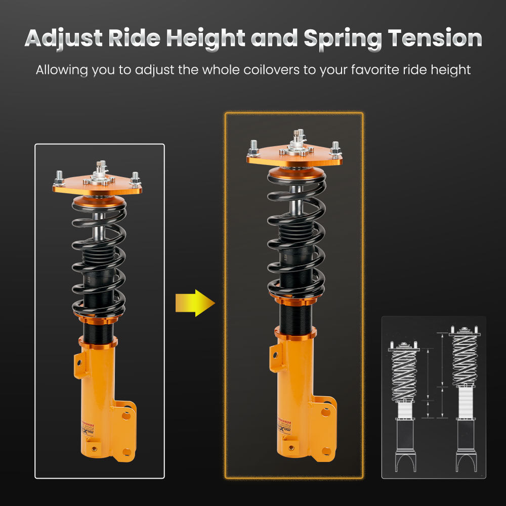 Compatible for Mitsubishi Galant 1999 - 2003 Shock Absorber 24 Ways Dampers Coilover Lowering Kit