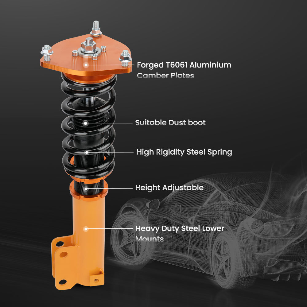 Coilover Lowering Kit compatible for Mitsubishi Galant 99-03 Adj. Height Shock Absorber