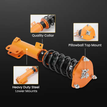 Compatible for Mitsubishi Galant 1999 - 2003 Adjust Height Shock Absorber Lowering Kit Coilovers