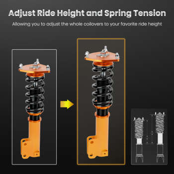 Compatible for Mitsubishi Galant 1999 - 2003 Adjust Height Shock Absorber Lowering Kit Coilovers
