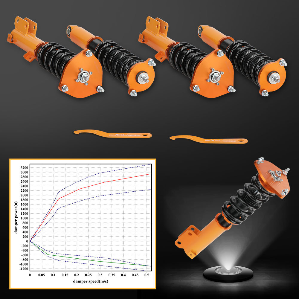 Coilover Lowering Kit compatible for Mitsubishi Galant 99-03 Adj. Height Shock Absorber