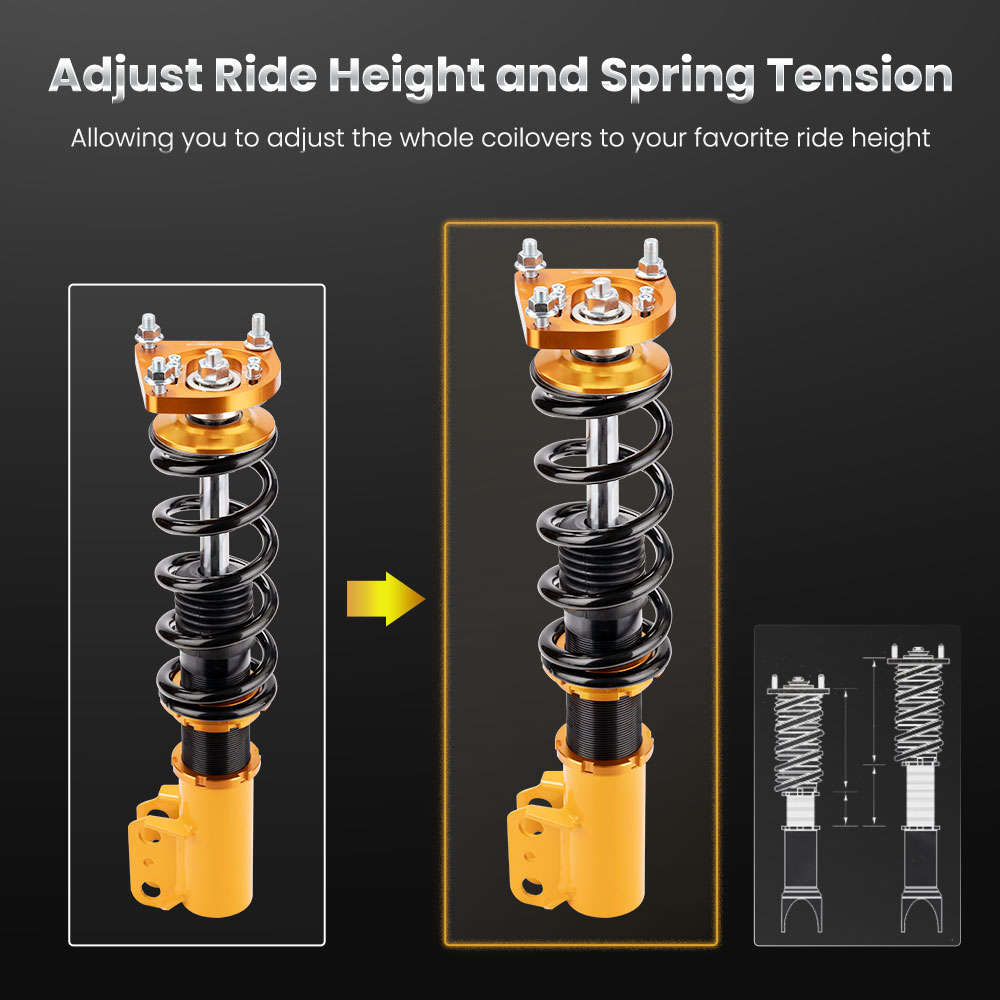 Adjustable Height Mounts Racing Coilovers Kits for Ford Mustang