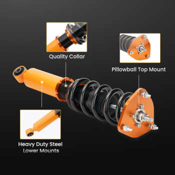 Compatible for NISSAN 370Z Z34 G37 Shocks Adjustable Height Racing CoilOvers Suspension Kit 2008 2009 Lowering Kit
