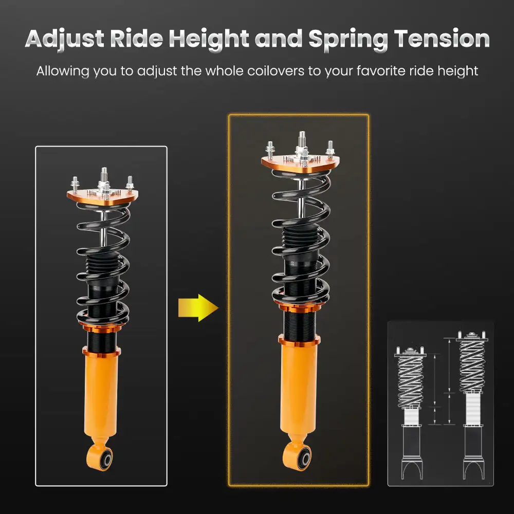 Racing Coilovers Suspension Kits For NISSAN 08-16 370Z Z34 Shock Adj Height 