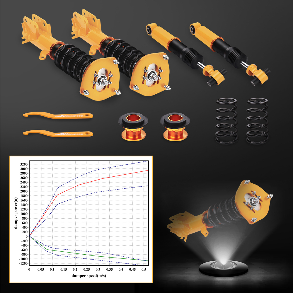Adj Height Coilover Kits compatible for Nissan sentra coilovers B16 2007-2012 Shock Absorber Struts