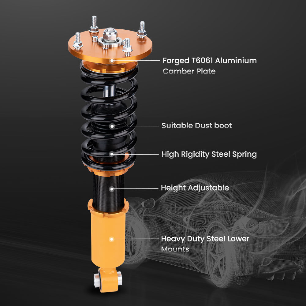 Rear Coilover Lowering Spring Kit compatible for Porsche Cayenne 1st (9PA) Chassis E1