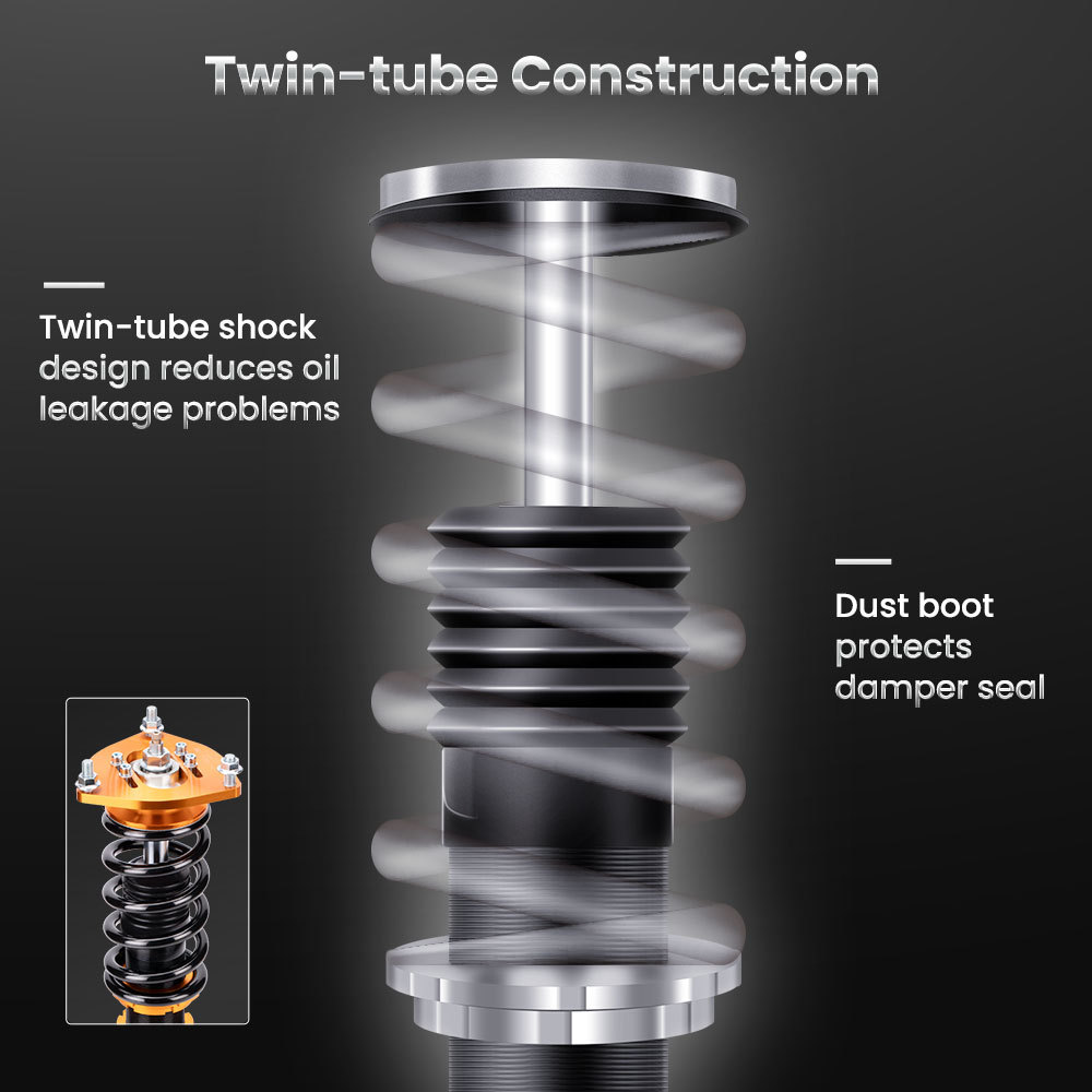 Compatible for Scion TC 2011-2016 AGT20 24 Ways Damper Adj. Shocks Coilover Suspension Kits  Lowering Kit
