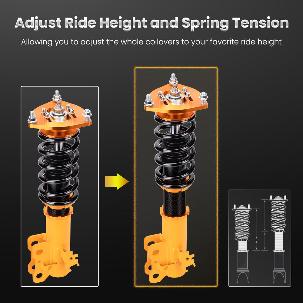 Compatible for Scion TC 2011-2016 AGT20 24 Ways Damper Adj. Shocks Coilover Suspension Kits  Lowering Kit