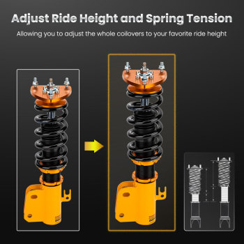 Compatible for Scion XB 2004-2006 Coilovers Strut Suspension Set 24 Ways Adjustable Damper  Lowering Kit