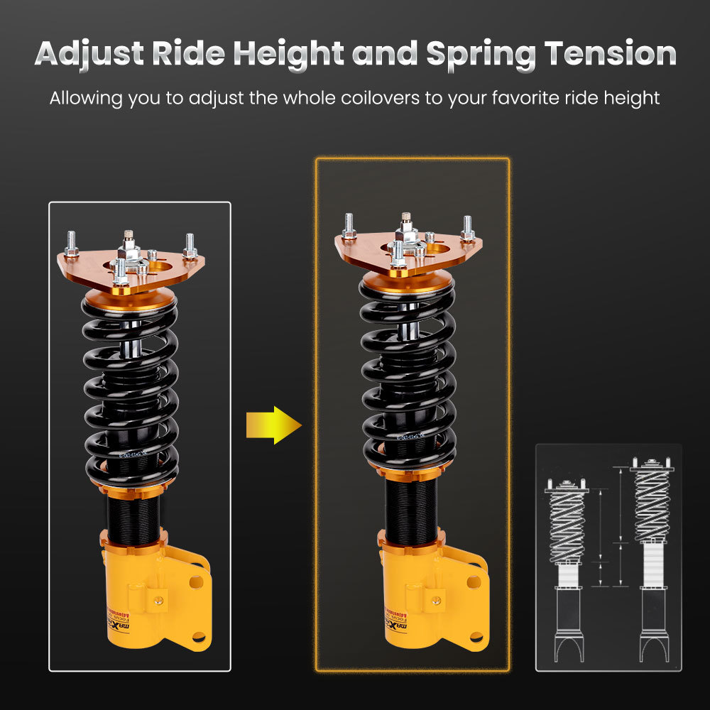 Adjustable Damping Coilover Kit compatible for SUBARU IMPREZA WRX 2000.08-2007.06 compatible for SAAB 9-2X 2005-2007  lowering kit