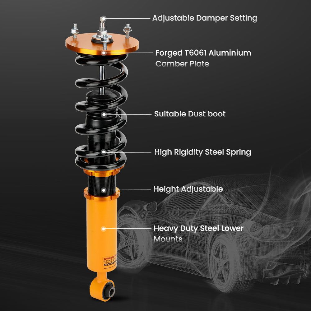 Racing Coilovers For MK3 1987 - 1992 compatible for Supra 24 Way