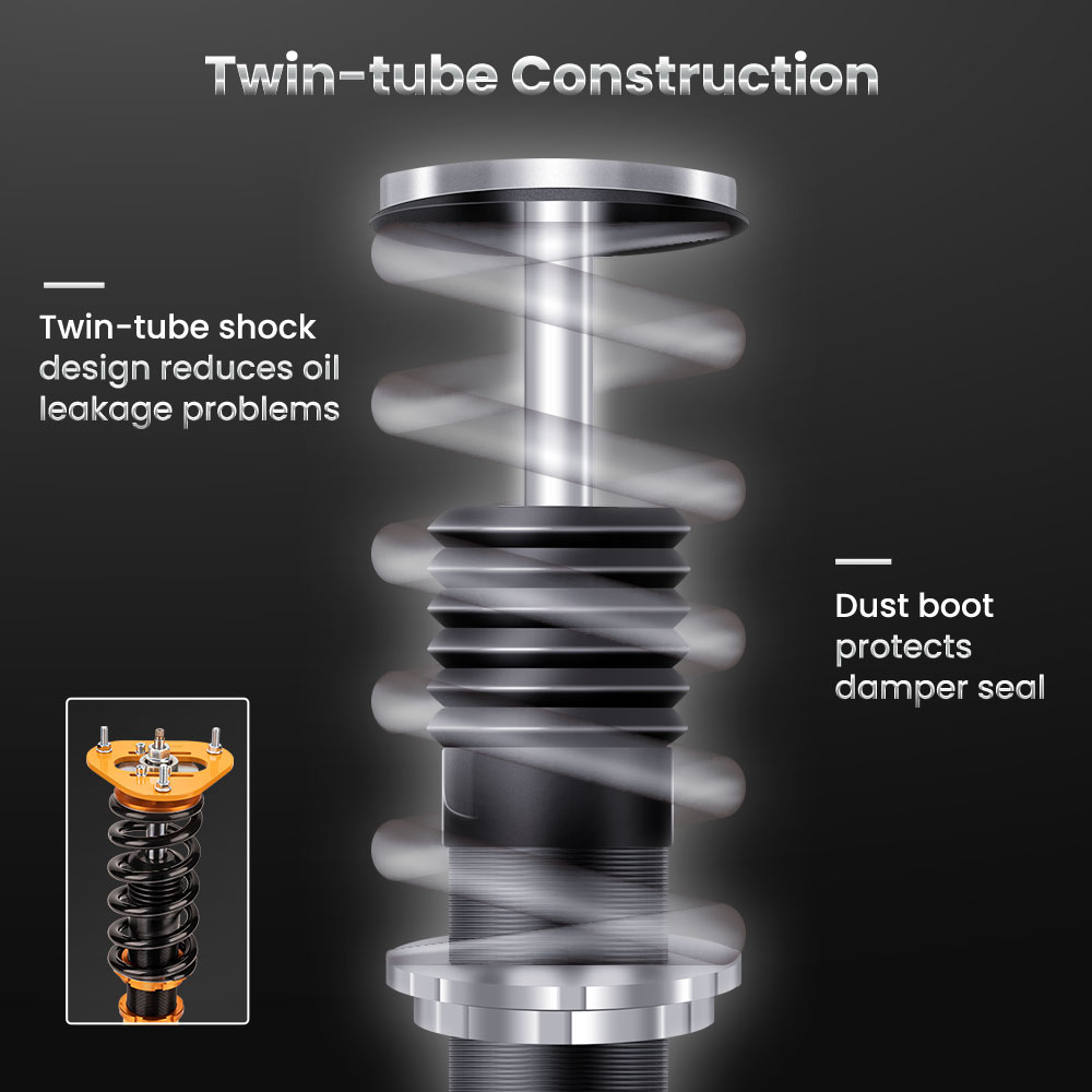 Maxpeedingrods - Performance Adjustable Damper Spring Shocks 