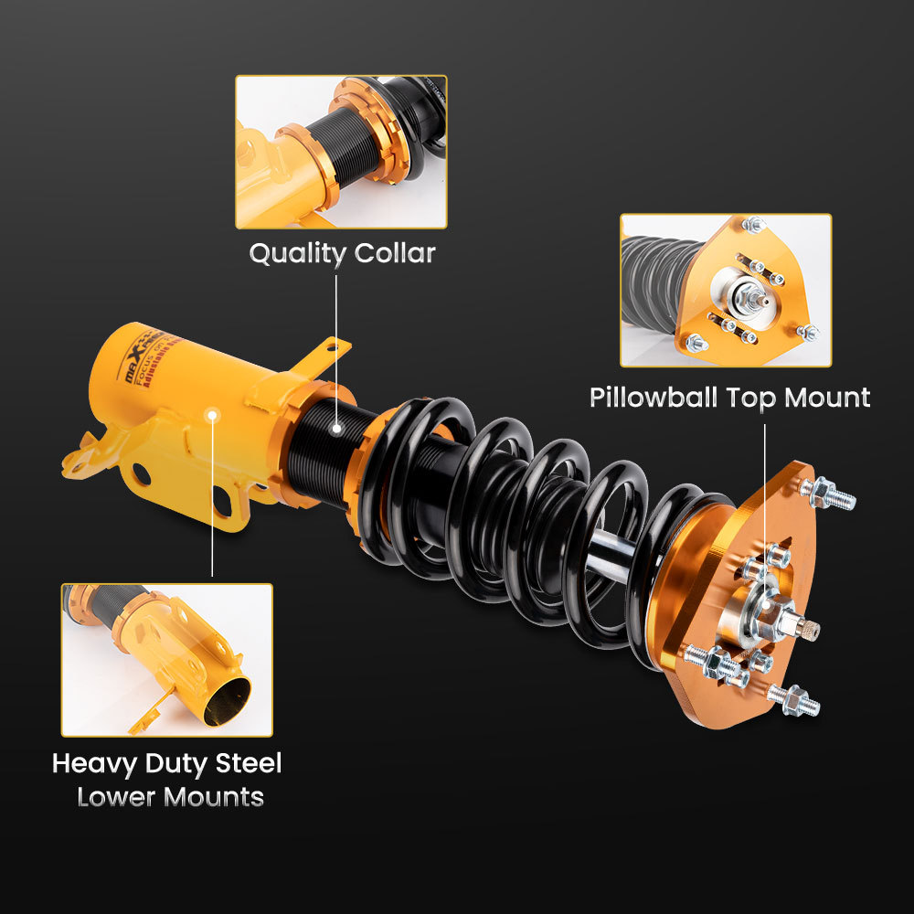 Compatible for Toyota Corolla 88-99 E90 E100 E110 AE92-AE111 Coilovers Shock Absorber Lowering Kit
