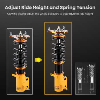 Compatible for Toyota Corolla 1988-1999 E90 E100 E110 AE92-AE111 TCB 24 Ways Damper Coilover Lowering Kit