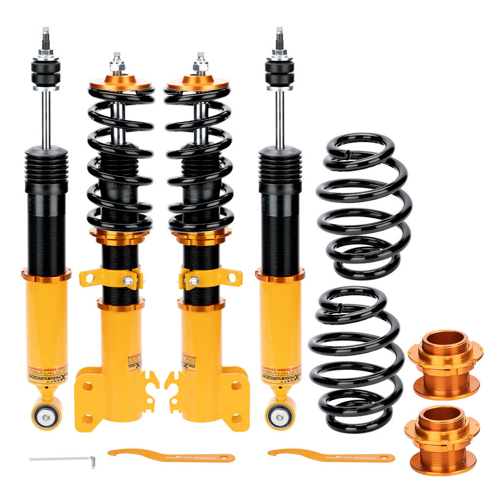 4x Coilovers Rear+ Front Suspension Kits compatible for Toyota Yaris 2013-2017 Adj. Damper