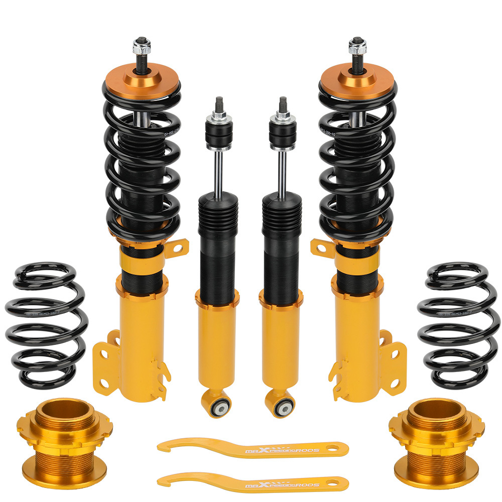 Coilovers Shock Strut Kit compatible for Toyota Yaris 13-14 Coil Over Suspension Adj Height