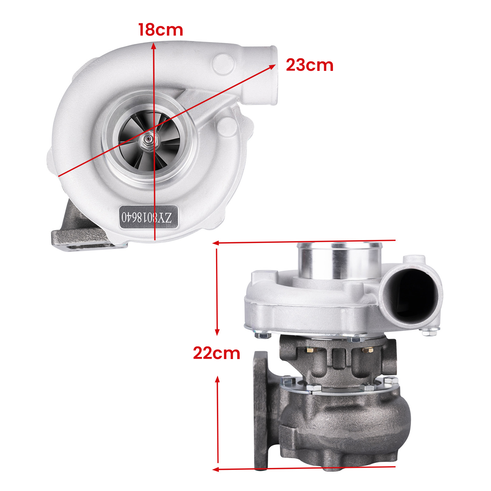 T3 T4 T04E .63 AR Universal Turbo Turbocharger for 1.6L to 2.3L